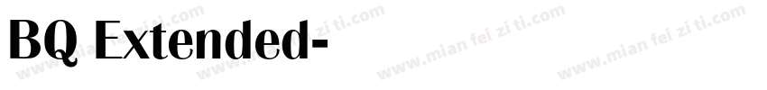 BQ Extended字体转换